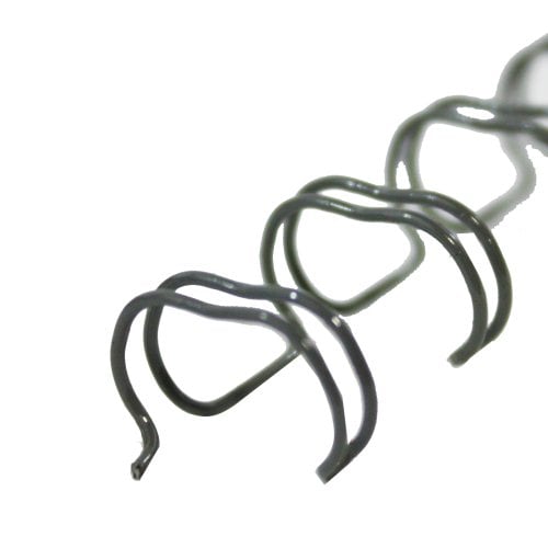 Renz Premium 5/16" Gray 2:1 Twin Loop Ring Wire - 100pk