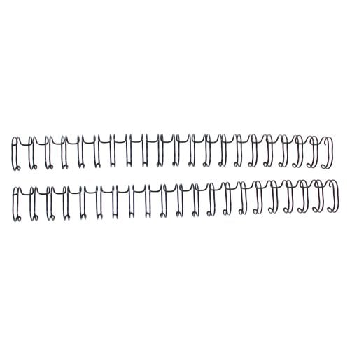 Renz Premium 5/8" Black 2:1 Twin Loop Ring Wire - 100pk
