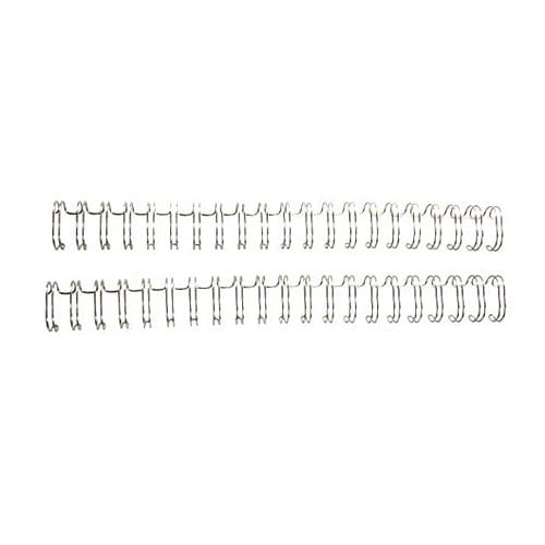 Renz Premium 5/8" Silver 2:1 Twin Loop Ring Wire - 100pk
