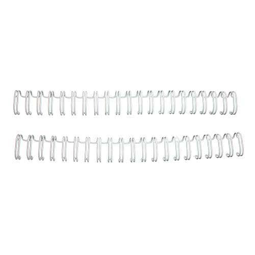 Renz Premium 5/8" White 2:1 Twin Loop Ring Wire - 100pk