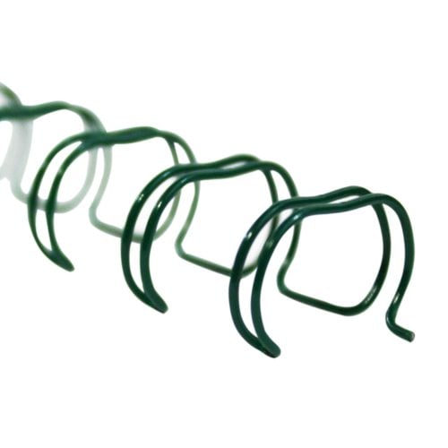 Renz Premium 7/16" Green 2:1 Twin Loop Ring Wire -100pk