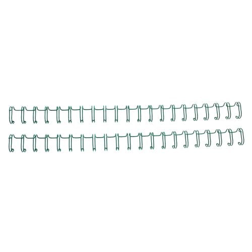 Renz Premium 7/16" Green 2:1 Twin Loop Ring Wire -100pk