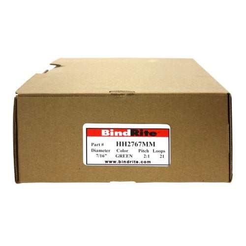 Renz Premium 7/16" Green 2:1 Twin Loop Ring Wire -100pk