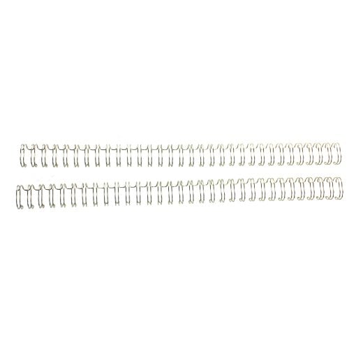 Renz Premium 7/16" Silver 3:1 Twin Loop Ring Wire - 100pk