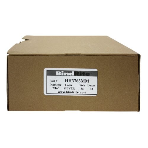 Renz Premium 7/16" Silver 3:1 Twin Loop Ring Wire - 100pk