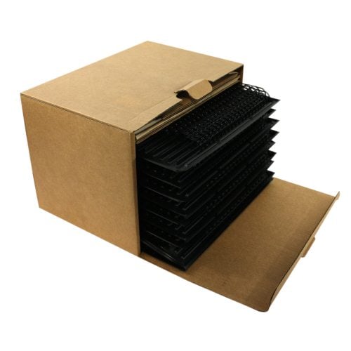 Renz Premium 7/8" Black 2:1 Twin Loop Ring Wire - 100pk