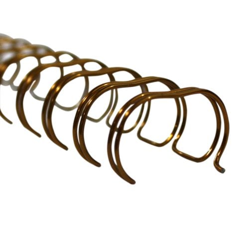 Renz Premium 9/16" Bronze 2:1 Twin Loop Ring Wire - 100pk
