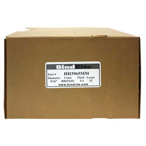 Renz Premium 9/16" Bronze 3:1 Twin Loop Ring Wire - 100pk