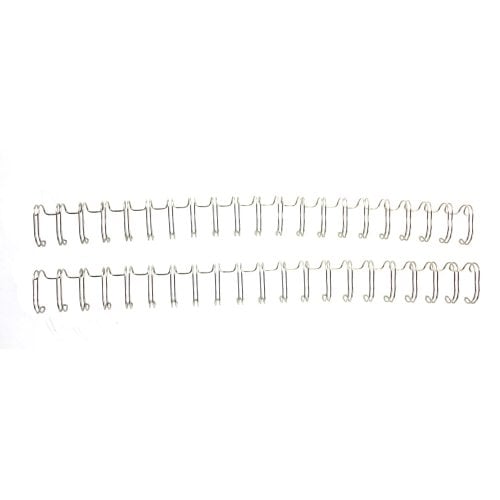 Renz Premium 9/16" Silver 2:1 Twin Loop Ring Wire - 100pk