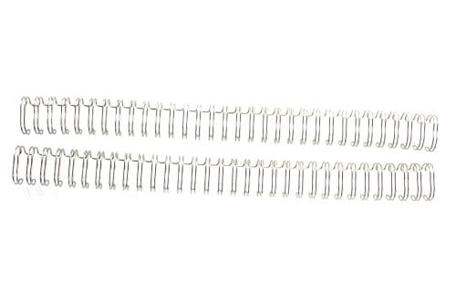 Renz Premium 9/16" Silver 3:1 Twin Loop Ring Wire - 100pk