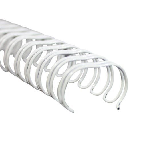 Renz Premium 9/16" White 3:1 Twin Loop Ring Wire - 100pk