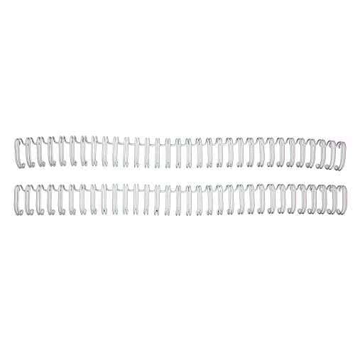 Renz Premium 9/16" White 3:1 Twin Loop Ring Wire - 100pk