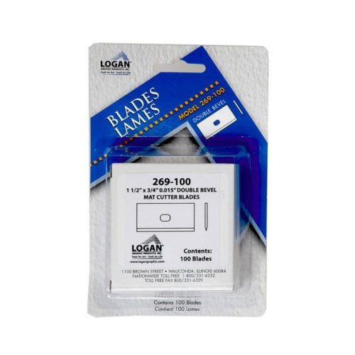 Replacement Blades for Logan Framer's Edge Elite Mat Cutter - 100pk