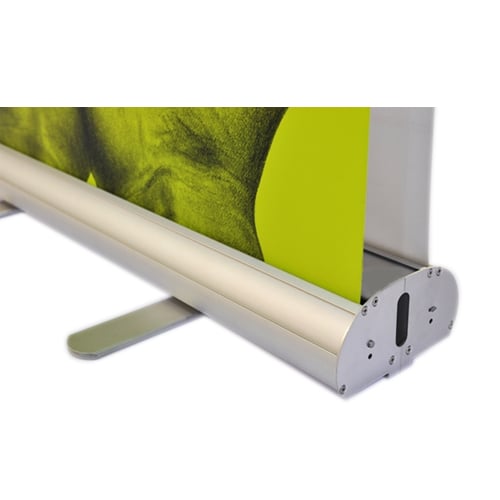 The Retractable II Silver 33.5"  Single-Sided Retractable Banner Stand