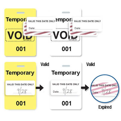 Reusable Plastic VOIDbadge - Temporary - 100pk