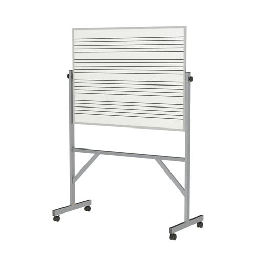 Reversible Music Staff 72"x53" Magnetic Whiteboard 2 Sided