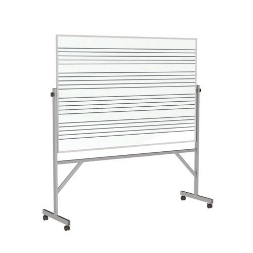 Reversible Music Staff 48"x72" Magnetic Whiteboard 1 Sided