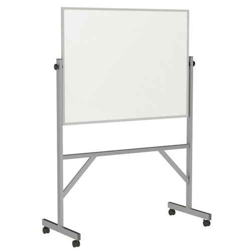 Reversible Porcelain Magnetic Whiteboard w/ Aluminum Frame