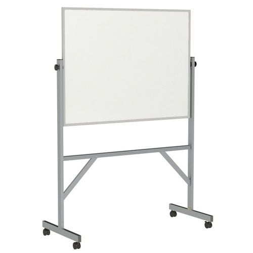 Reversible 78"x77" Porcelain Magnetic Whiteboard w/ Aluminum Frame