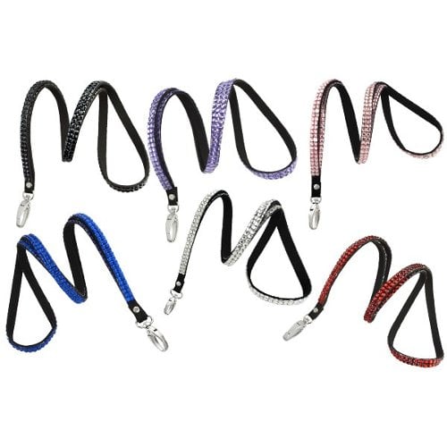 Rhinestone Lanyard With Lobster Claw