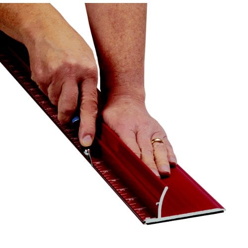 SpeedPress Rhino Steel Edge Safety Ruler - No-Pinch Guard & Grip Base ...