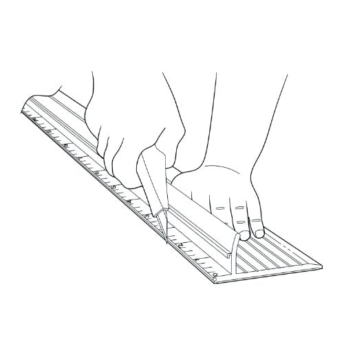 Rhino 64" Steel Edge Safety Ruler - 441