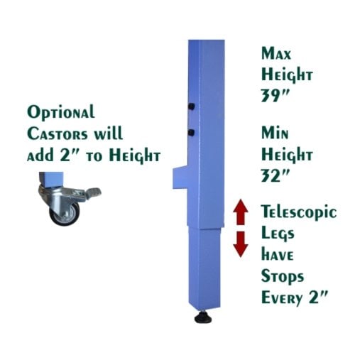 5' x 10' Rhino Work Table  for 3/4" MDF Top and Cutting Mat