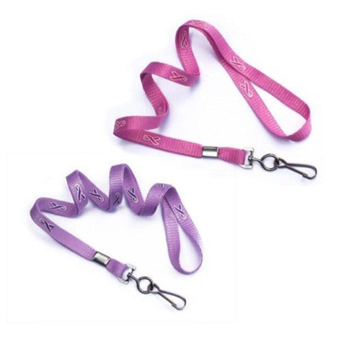 Ribbon Silk Screened Awareness Lanyards - 100pk
