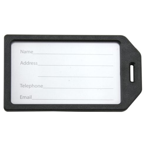 Rigid Plastic Heavy Duty Luggage Tag Holders - 100pk