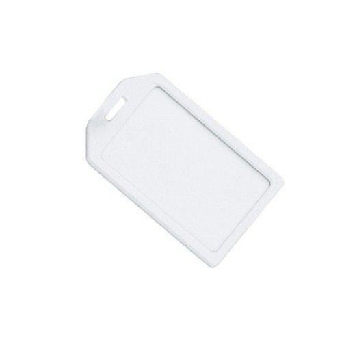 Rigid Plastic Heavy Duty Luggage Tag Holders - 100pk