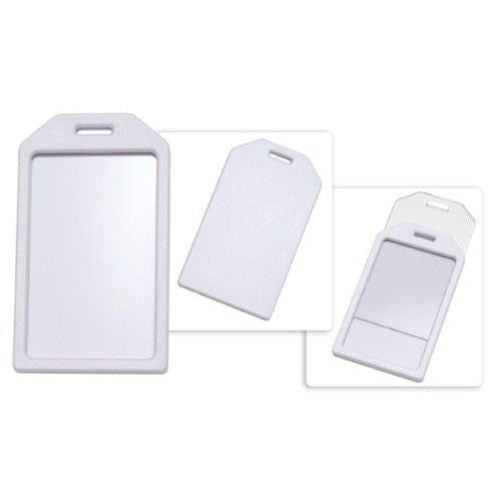 Rigid Plastic Heavy Duty Luggage Tag Holders - 100pk
