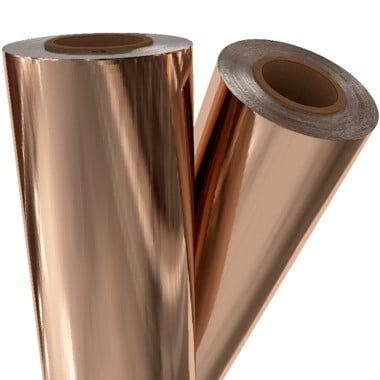 Rose Gold Metallic 8" x 100' Laminating / Toner Fusing Foil