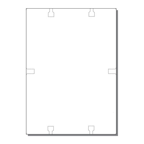 Rotary File Cards 2 Up Jumbo With Center Tabs - 250 Sheets