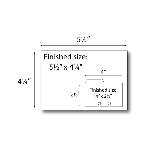 Rotary File Cards 2 Up Note Card With Left Tabs - 250 Sheets