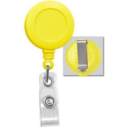 Round Badge Reel with Belt Clip - 25pk
