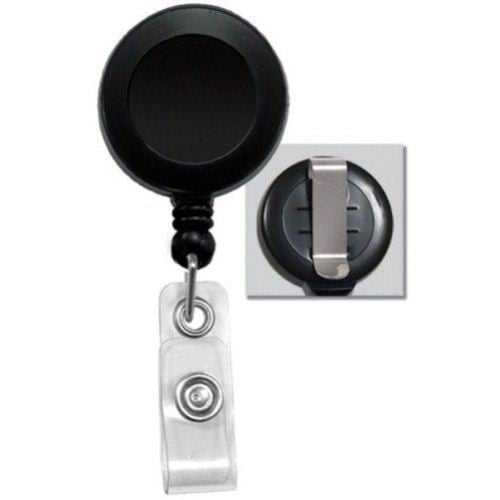 Round Badge Reel with Belt Clip - 25pk