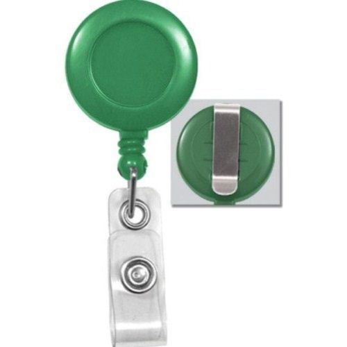 Round Badge Reel with Belt Clip - 25pk