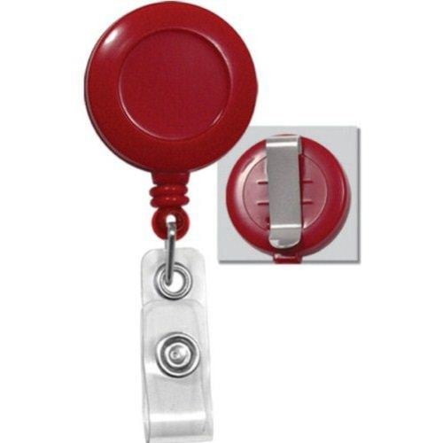 Round Badge Reel with Belt Clip - 25pk