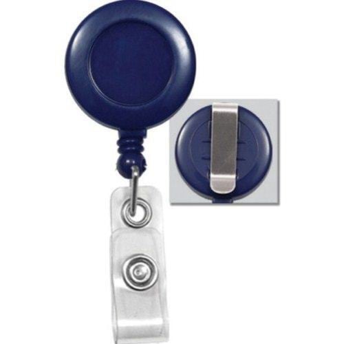 Round Badge Reel with Belt Clip - 25pk