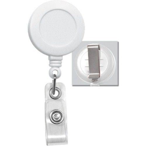 Round Badge Reel with Belt Clip - 25pk