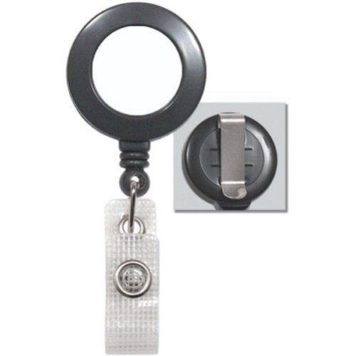 Round Badge Reel with Belt Clip and Reinforced Strap