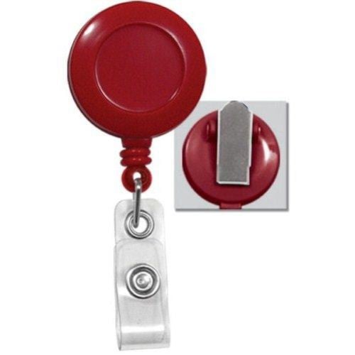 Round Badge Reel with Spring Clip - 25pk