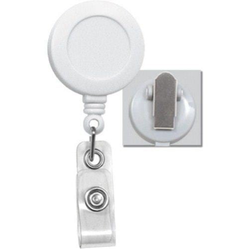 Round Badge Reel with Spring Clip - 25pk