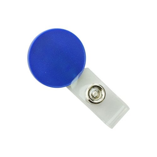 Round LogoClips with Swivel Clip and Clear Strap