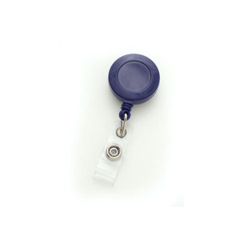 Round Retractable Badge Reel with Slide Clip - 25pk