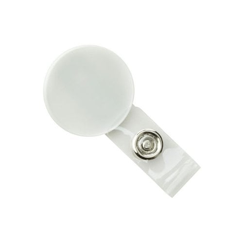 Round LogoClips with Swivel Clip and Clear Strap