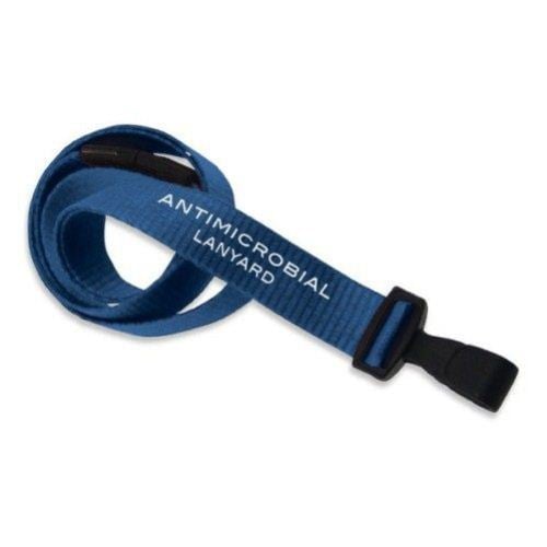 Royal Anti-Microbial Break-Away Lanyard with Plastic Hook - 100pk