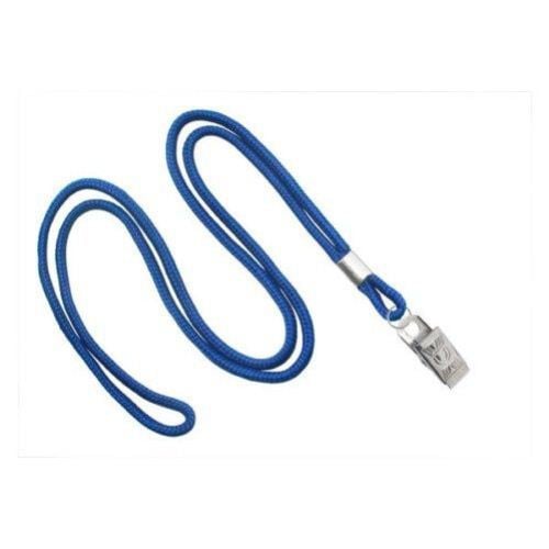 Royal Blue Round Braid Lanyard with NPS Bulldog Clip - 100pk
