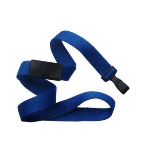 Royal Microweave Break-Away Lanyard with Wide Plastic Hook  - 100pk