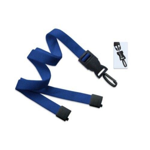 Royal Optiweave Break-Away Lanyard with DTACH Plastic Hook - 100pk